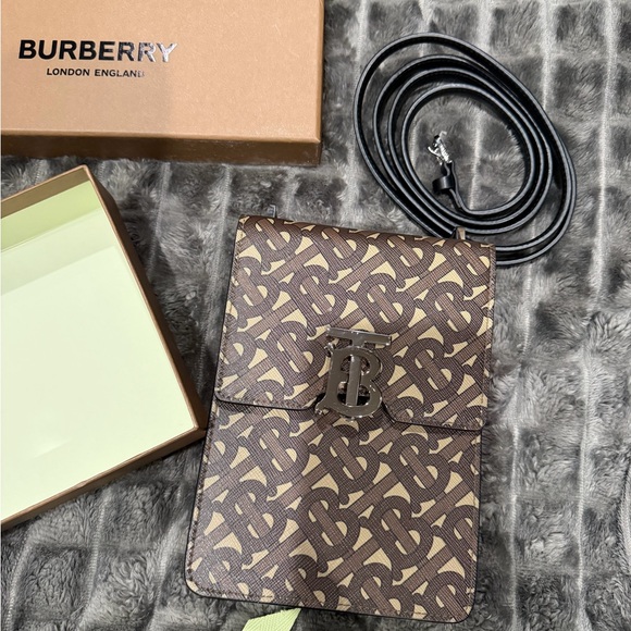 Burberry Brown Monogram Pouch